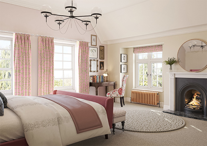 Bamboo Candy, Green Pink - Made To Measure Curtains - Image 8